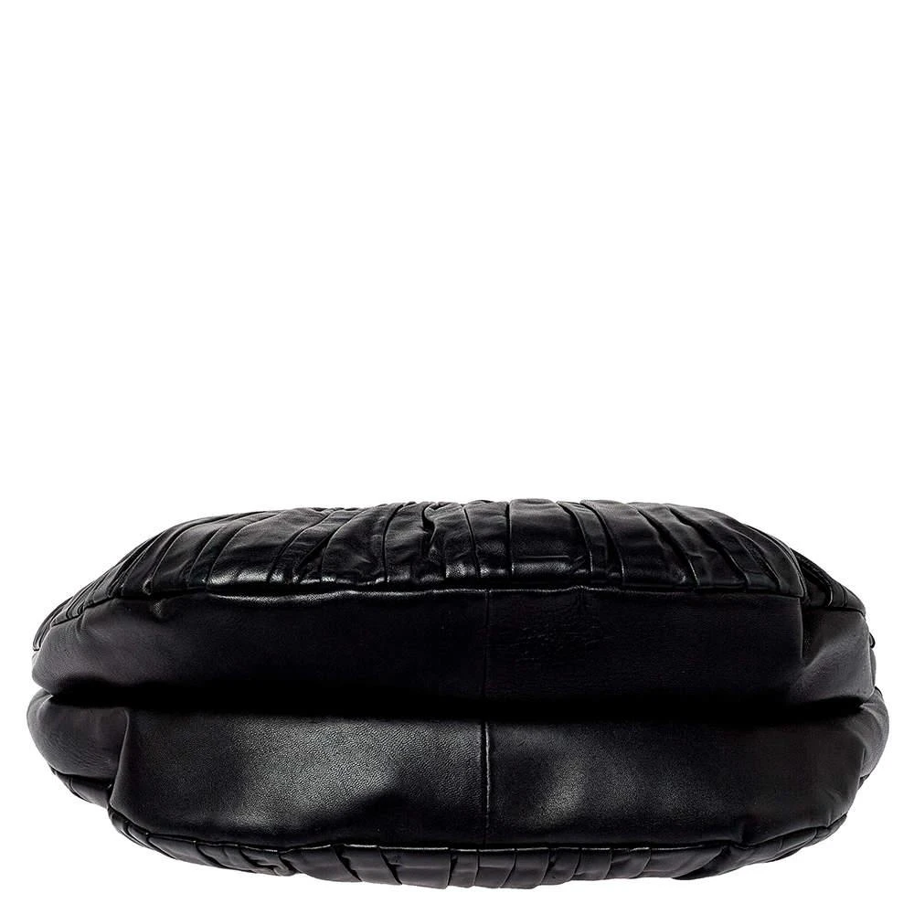 Dior Black Pleated Leather Plisse Tote 商品