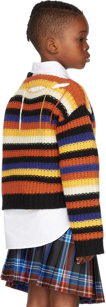 商品Charles Jeffrey Loverboy|SSENSE Exclusive Kids Multicolor Slash Stripe Sweater,价格¥977,第4张图片详细描述