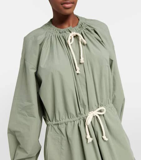 商品Jil Sander|抽绳府绸中长连衣裙,价格¥10939,第4张图片详细描述