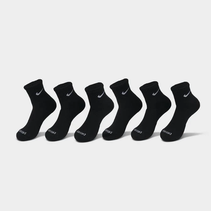 商品NIKE|Nike Everyday Plus Cushioned 6-Pack Quarter Training Socks,价格¥208,第1张图片