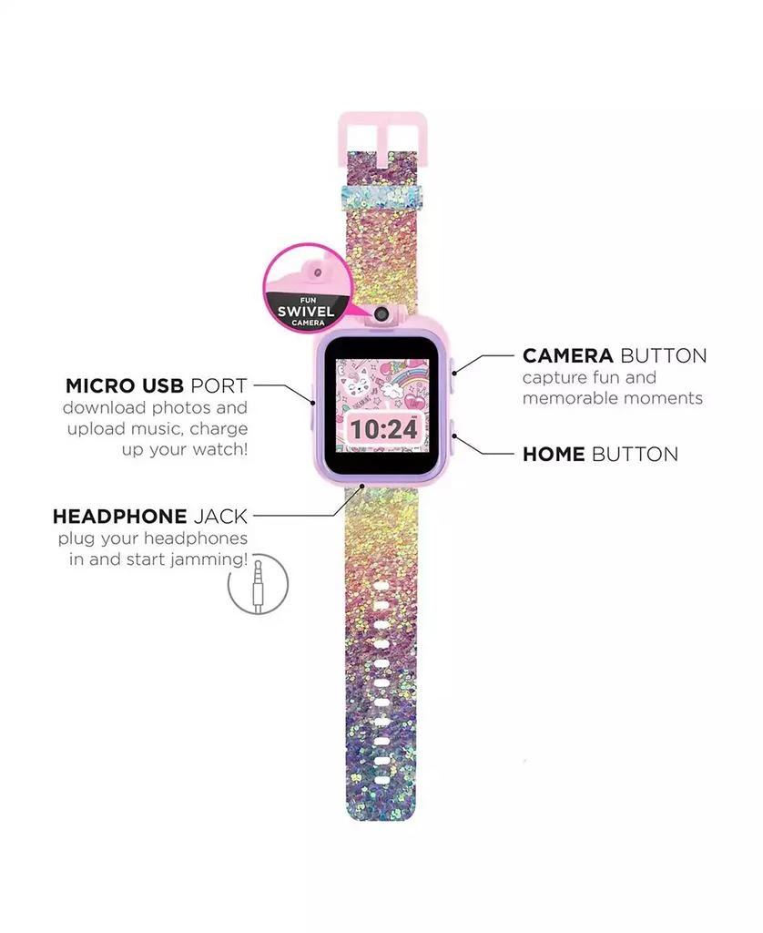 商品Playzoom|Kid's 2 Textured Rainbow Glitter Tpu Strap Smart Watch,价格¥193,第4张图片详细描述