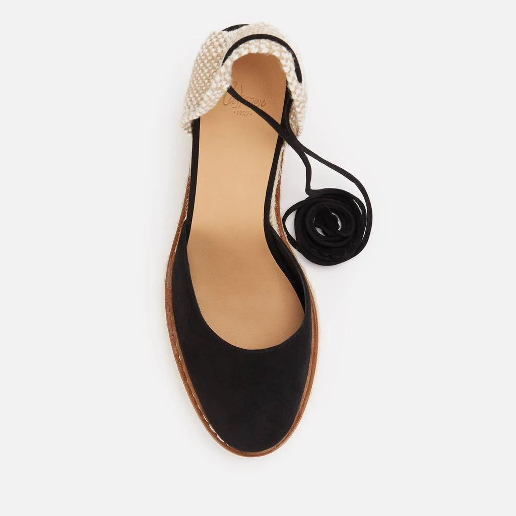 商品CASTAÑER|Castañer Women's Cuca 6 Suede Wedged Espadrilles - Negro,价格¥785,第3张图片详细描述