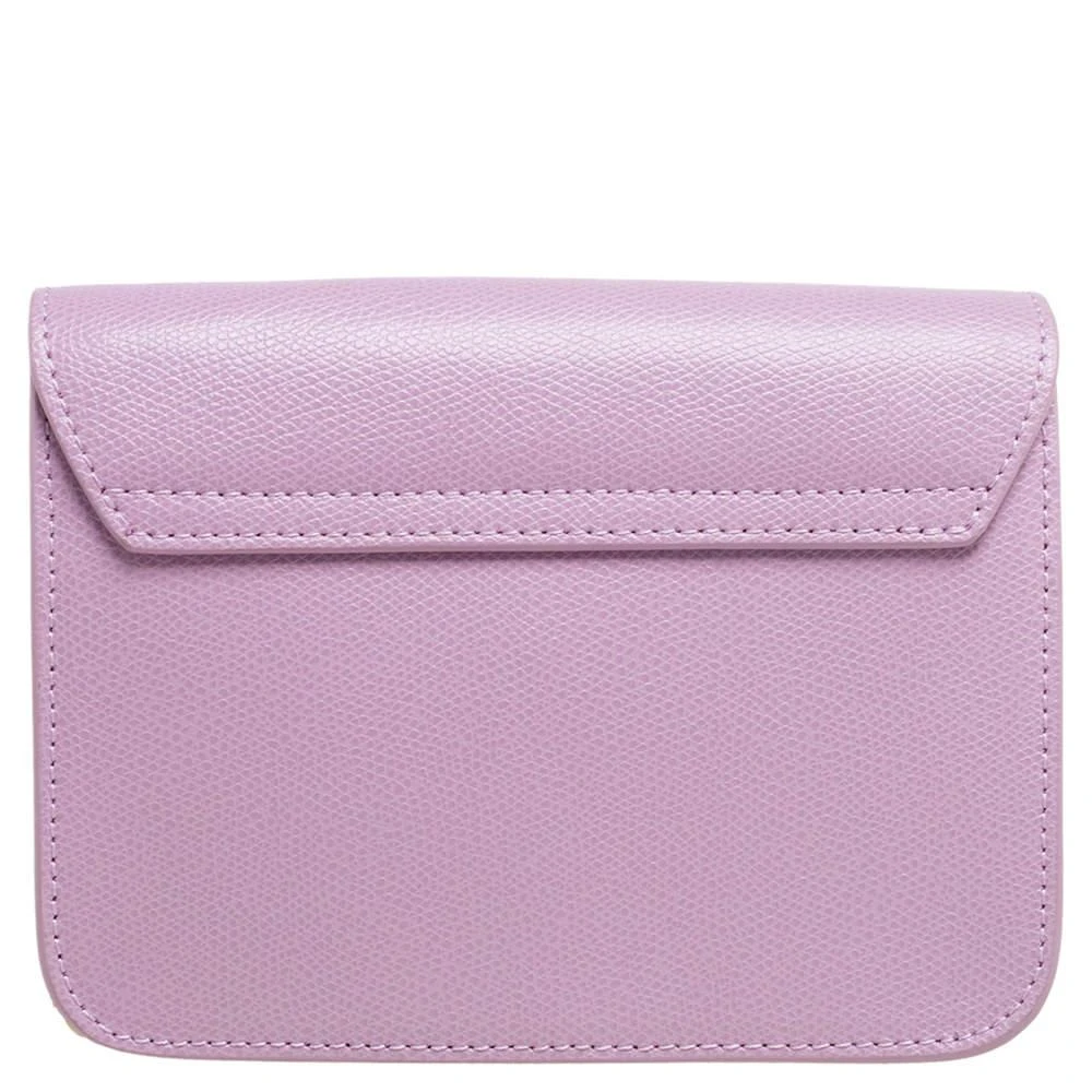 商品[二手商品] Furla|Furla Lavender Leather Mini Metropolis Chain Crossbody Bag,价格¥1358,第4张图片详细描述
