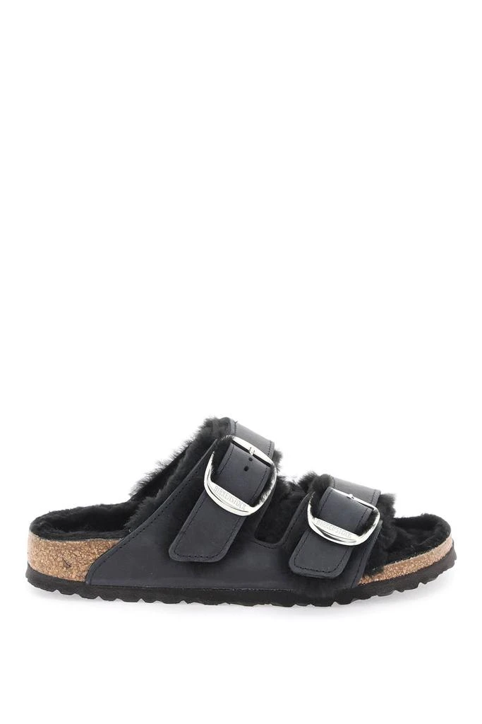 商品Birkenstock|arizona big buckle mules in teddy,价格¥667,第1张图片