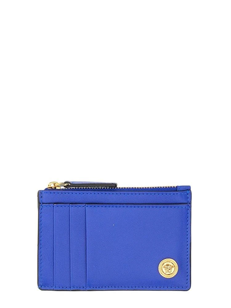商品Versace|Versace Medusa Plaque Zipped Wallet,价格¥1353,第1张图片