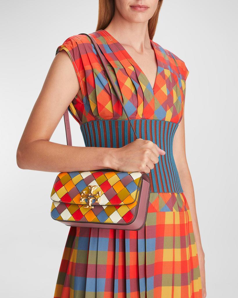 商品Tory Burch|女式 Eleanor系列 格纹单肩包,价格¥2997,第4张图片详细描述