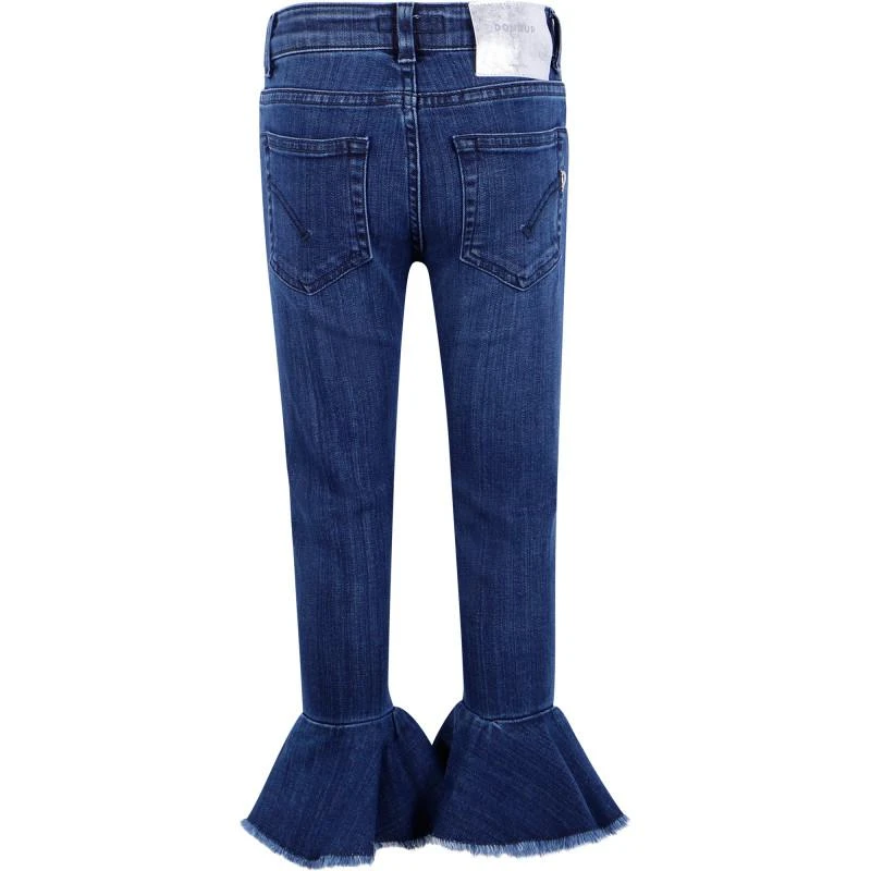 商品DONDUP|Jeans with ruffled cuffs in blue,价格¥878,第2张图片详细描述