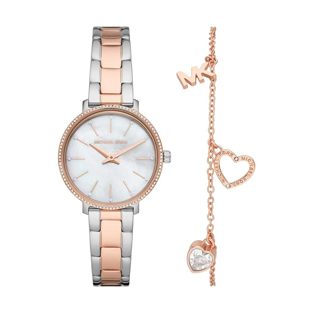 商品Michael Kors|MK1066SET - Mini Pyper 3-Hand Watch,价格¥2208,第1张图片