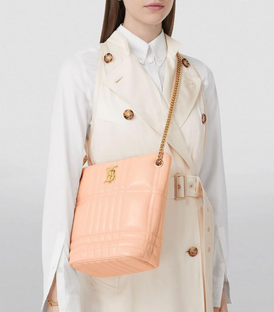 商品Burberry|Small Leather Lola Bucket Bag,价格¥13644,第2张图片详细描述