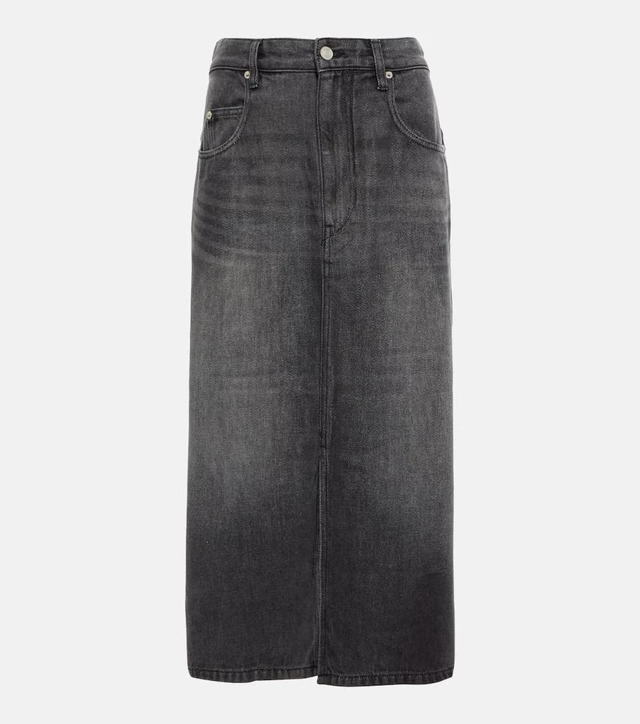 商品Isabel Marant|Tilauria high-rise denim midi skirt,价格¥2492,第1张图片