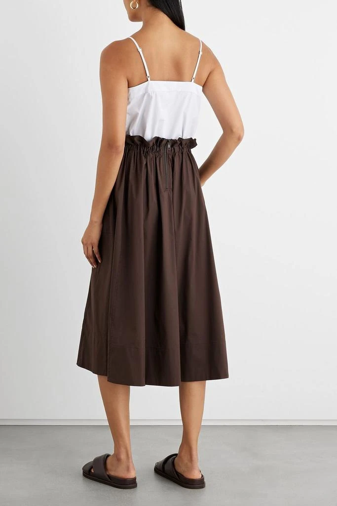 商品IRIS & INK|Livia ruffled cotton-blend poplin midi skirt,价格¥811,第3张图片详细描述