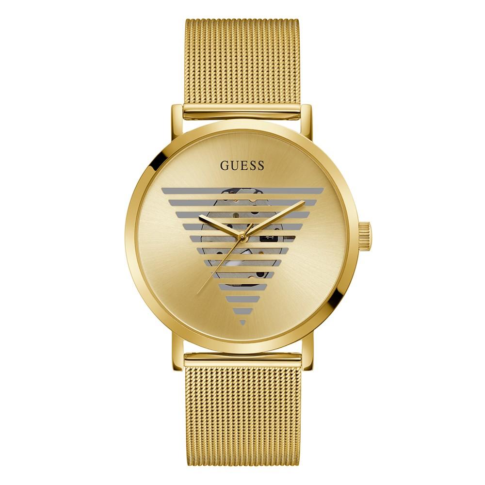 Men's Gold-tone Stainless Steel Mesh Watch 44mm商品第1张图片规格展示