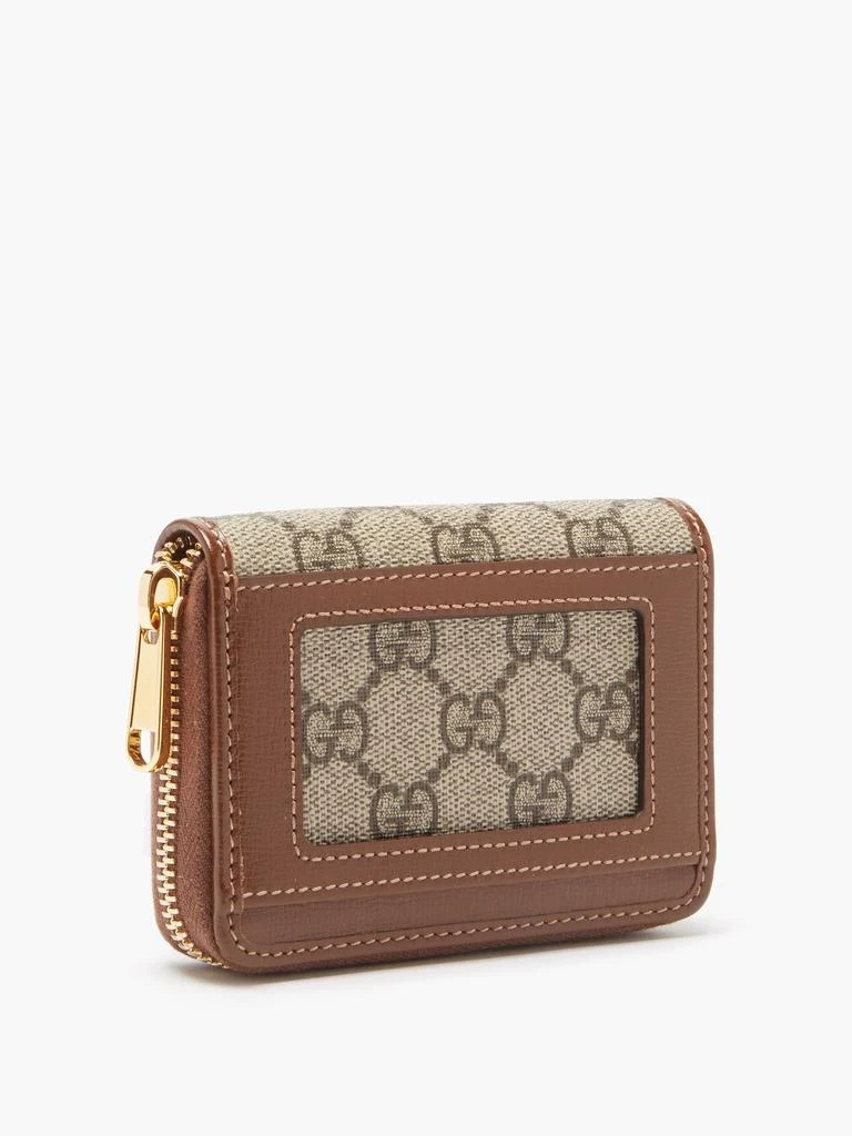 商品Gucci|1955 Horsebit GG-canvas and leather wallet,价格¥4025,第2张图片详细描述