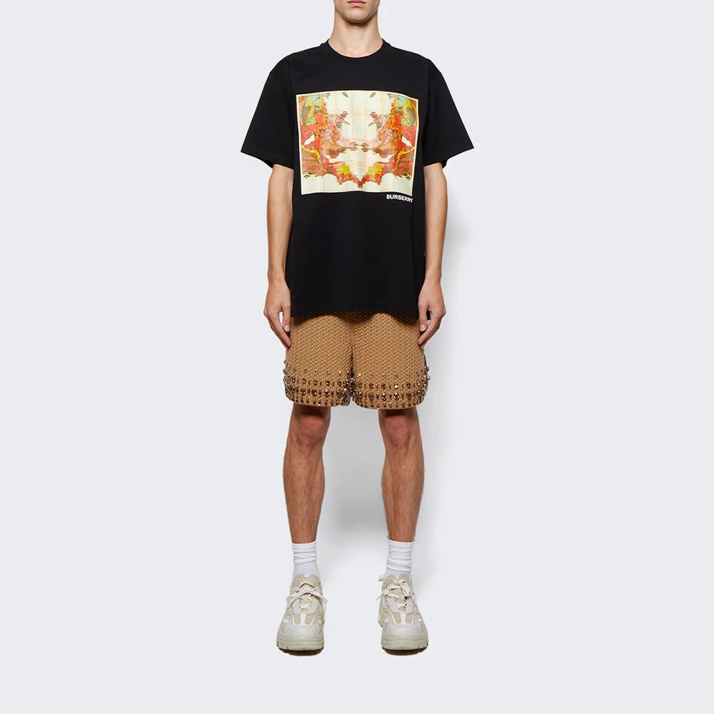 BURBERRY 黑色男士T恤 8057532 商品