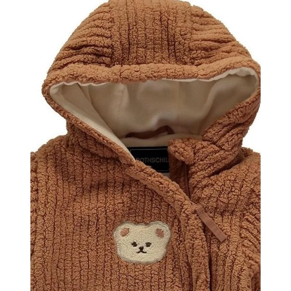 商品S Rothschild & CO|Rothschild Baby Boys Plush Teddy Bear Pram Hooded Snowsuit,价格¥162,第3张图片详细描述