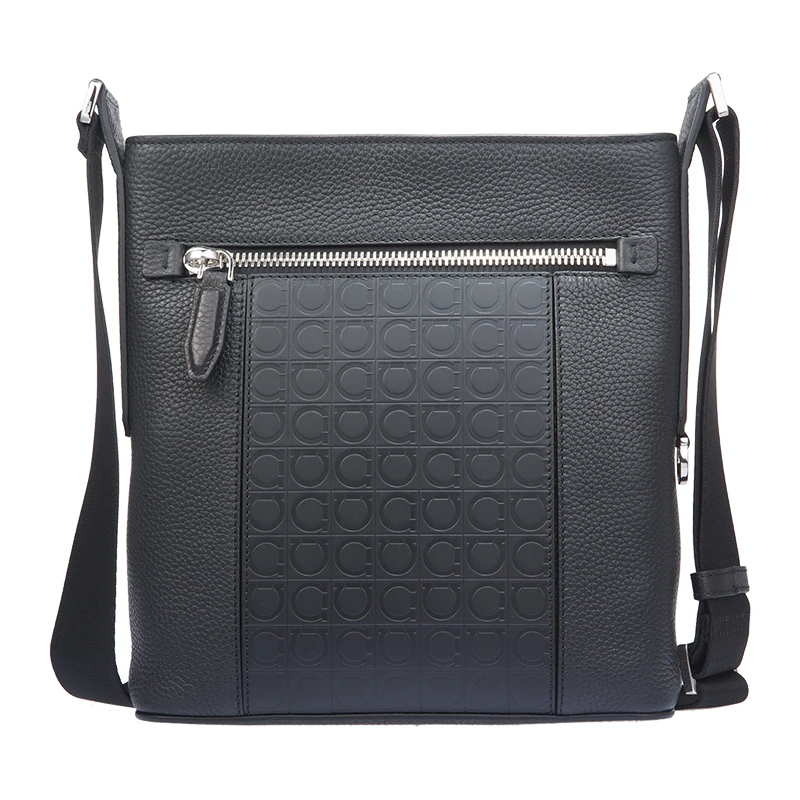 Salvatore Ferragamo 菲拉格慕 男士黑色牛皮单肩包 24-0866-685428 商品