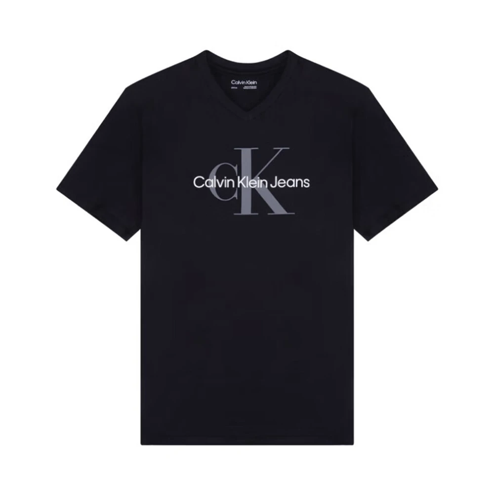商品Calvin Klein|CALVIN KLEIN 黑色男士T恤 40GC207-001,价格¥288,第1张图片