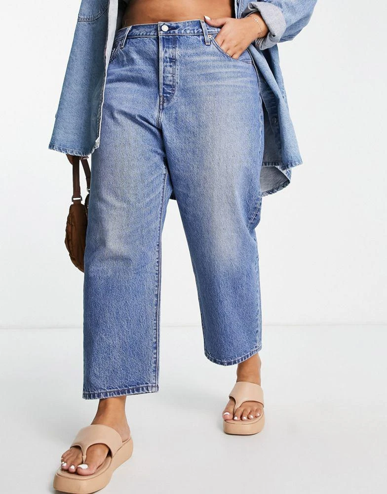 商品Levi's|Levi's Plus 501 cropped jeans in indigo,价格¥927,第3张图片详细描述