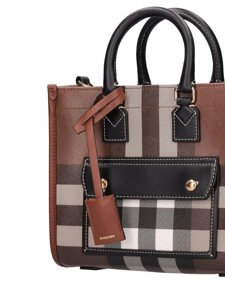 商品Burberry|Mini Freya Check Canvas & Leather Tote,价格¥11849,第4张图片详细描述