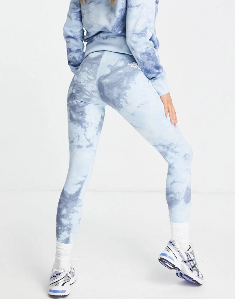 商品The North Face|The North Face Interlock Cotton leggings in blue tie dye,价格¥225,第2张图片详细描述