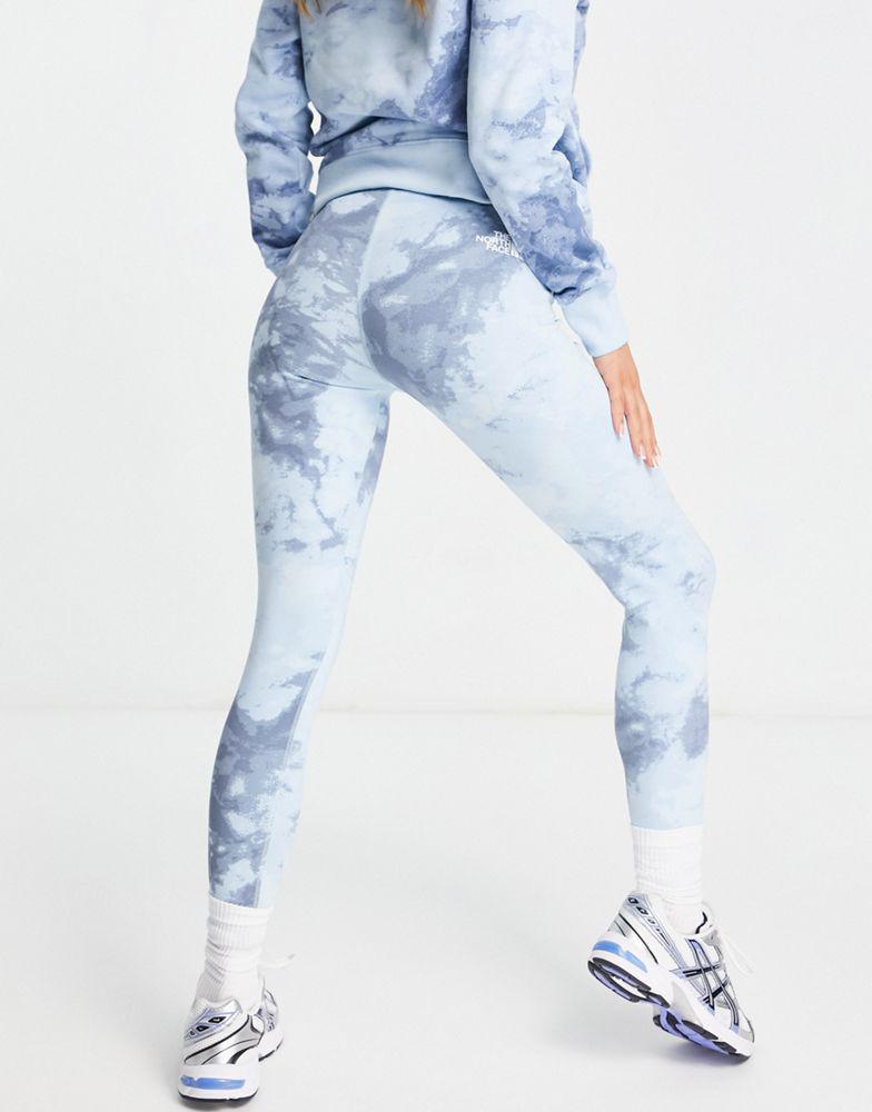 商品The North Face|The North Face Interlock Cotton leggings in blue tie dye,价格¥204,第4张图片详细描述