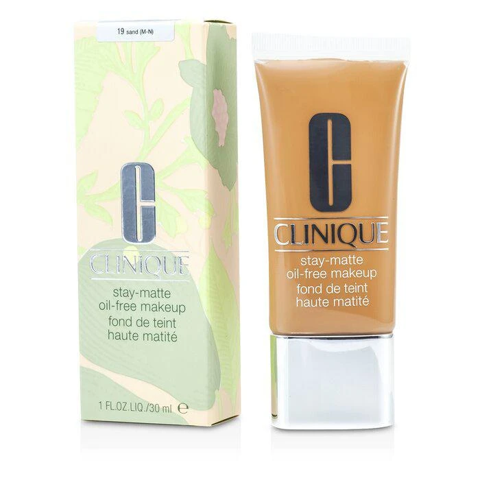 商品Clinique|Clinique 哑光无油粉底液Stay Matte - # 19 / CN 90 Sand -19 / CN 90 Sand(30ml/1oz),价格¥219,第2张图片详细描述