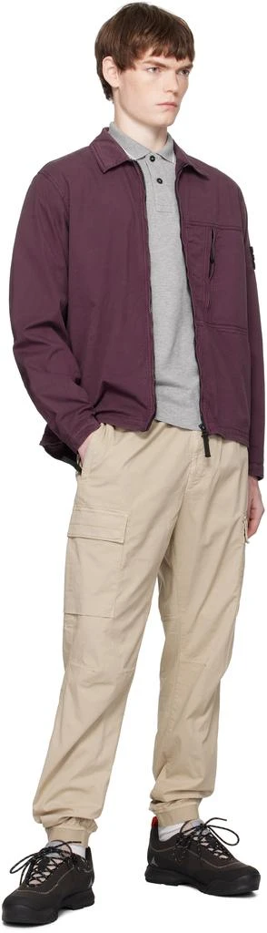 商品Stone Island|Purple 1200003 Supima Cotton Twill Stretch-TC Jacket,价格¥4879,第5张图片详细描述