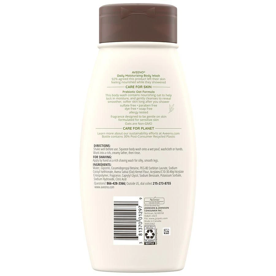 商品Aveeno|Daily Moisturizing Oat Body Wash For Dry Skin Unspecified,价格¥80,第2张图片详细描述