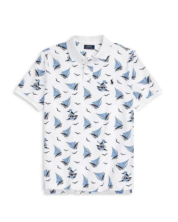 Cotton Mesh Nautical Polo Bear Print Custom Slim Fit Polo Shirt 商品