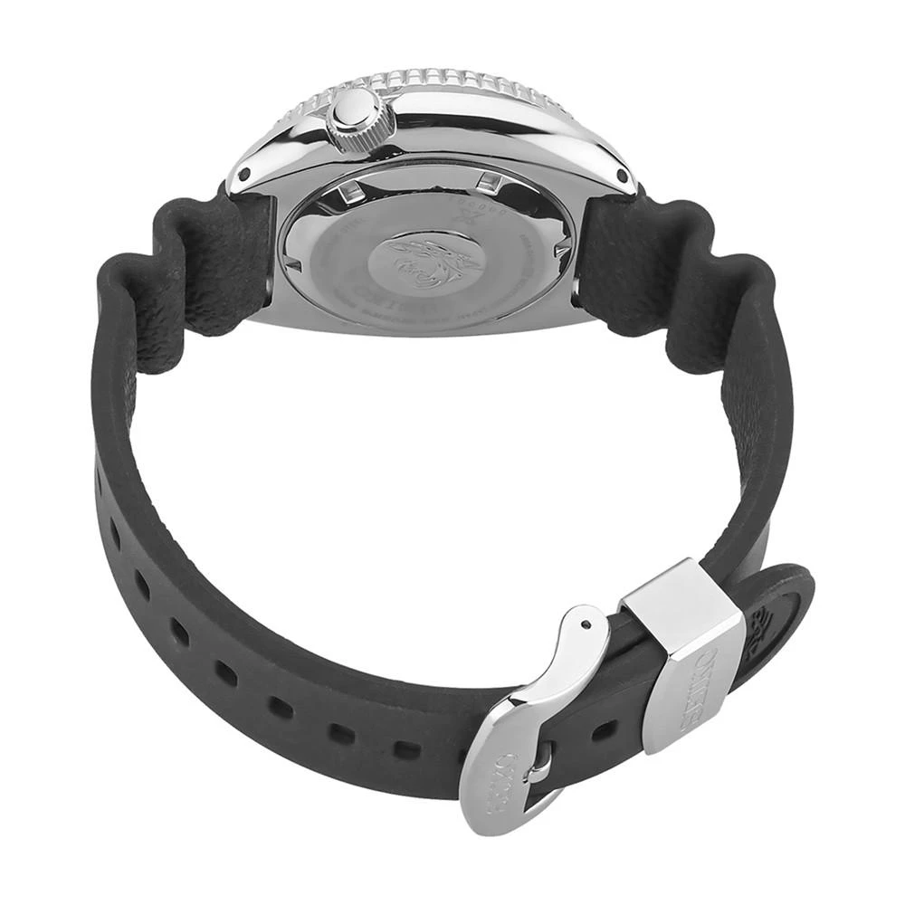 商品Seiko|Men's Automatic Prospex Diver Black Silicone Strap Watch 45mm,价格¥3713,第3张图片详细描述