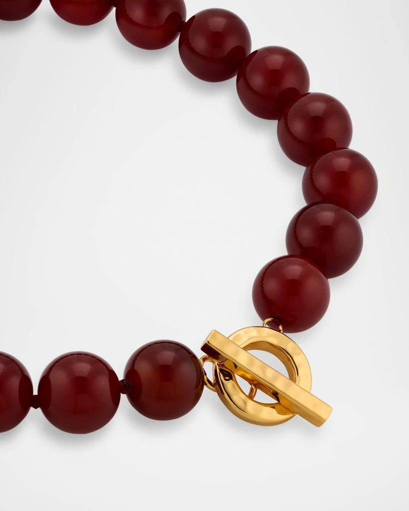 商品NEST Jewelry|Carnelian Gemstone Statement Strand Necklace,价格¥2670,第3张图片详细描述