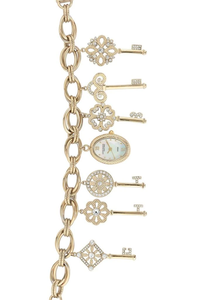 商品Anne Klein|Swarovski Crystal Accented Charm Watch, 17.5mm,价格¥456,第1张图片