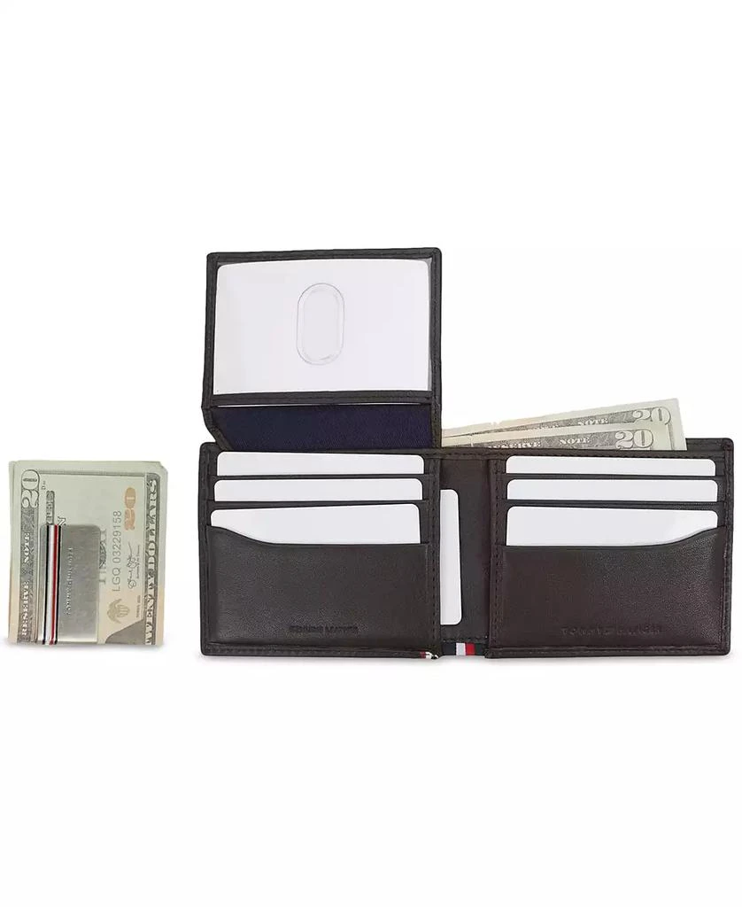 商品Tommy Hilfiger|Men's RFID Global Striped Passcase Wallet and Money Clip Set,�价格¥257,第5张图片详细描述