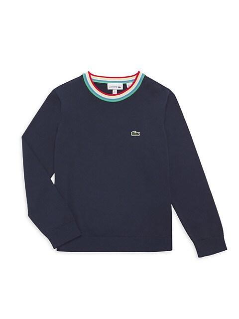 商品Lacoste|Little Boy's & Boy's Semi-Fancy Crewneck Sweatshirt,价格¥602,第1张图片