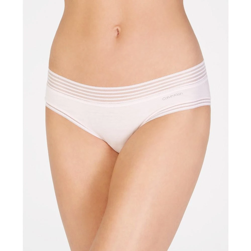 商品Calvin Klein|Striped-Waist Hipster Underwear QD3672,价格¥45,第1张图片