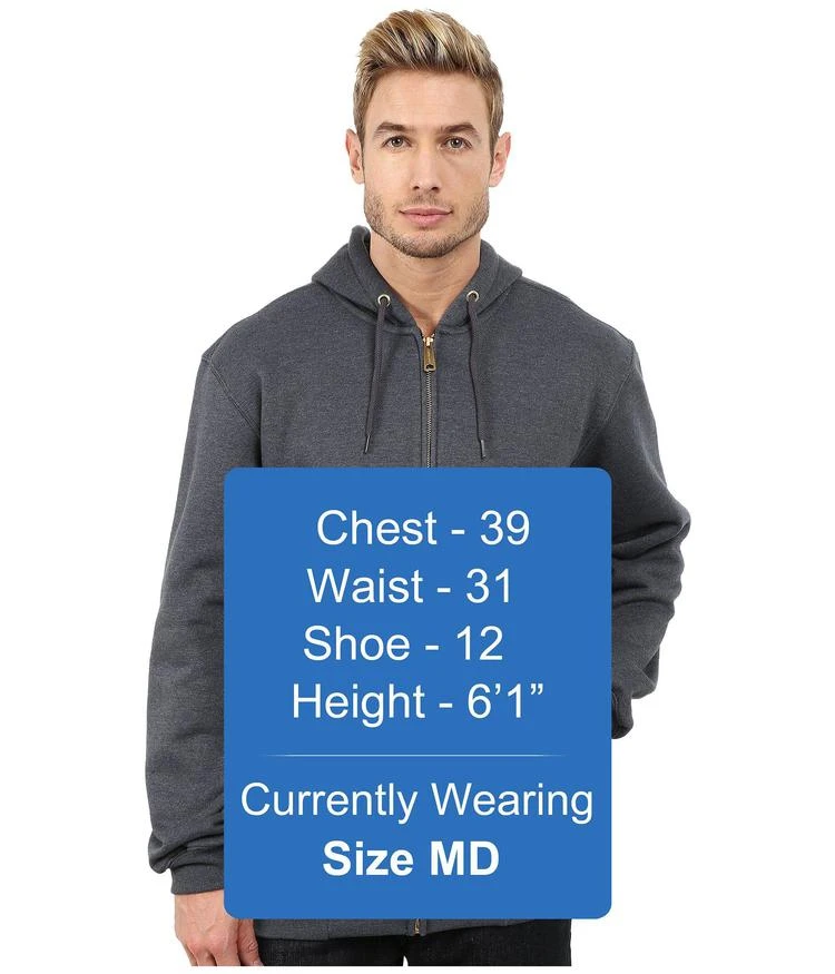 商品Carhartt|MW Hooded Zip Front Sweatshirt,价格¥247,第5张图片详细描述