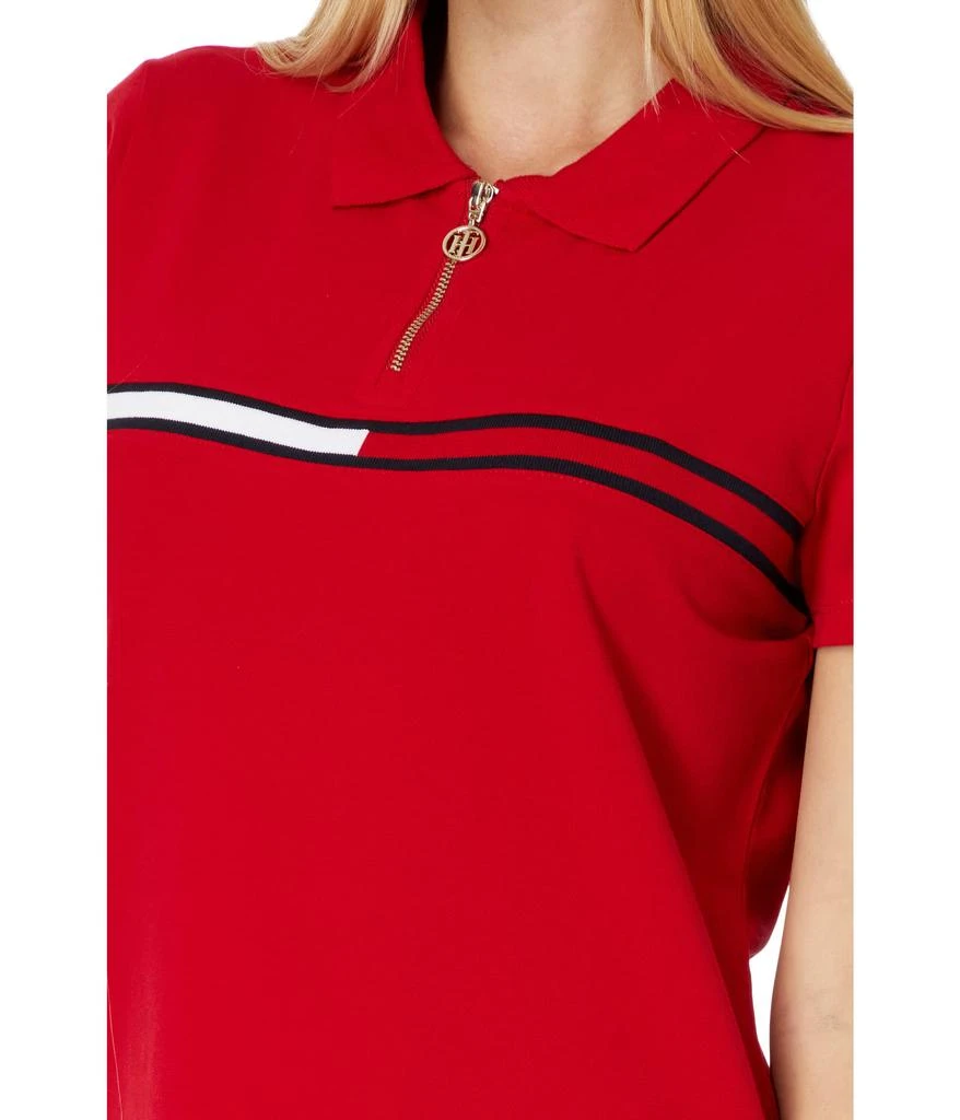 商品Tommy Hilfiger|1/4 Zip Global Polo,价格¥447,第3张图片详细描述