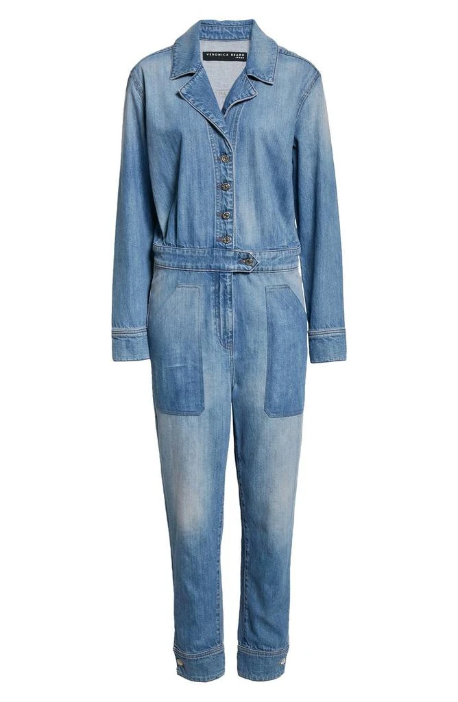 Oaklyn Long Sleeve Nonstretch Denim Jumpsuit 商品
