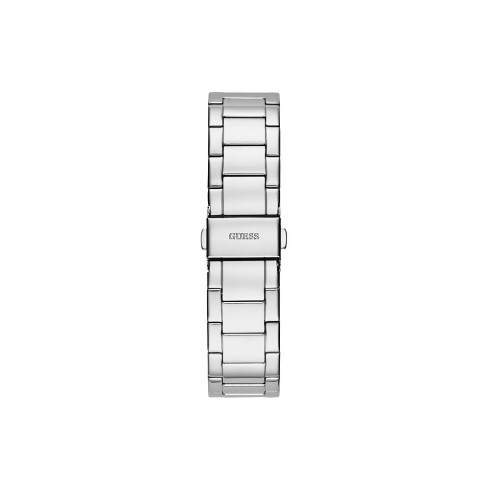 Women's Silver-Tone Stainless Steel Glitz Bracelet Multi-Function Watch 36mm商品第3张图片规格展示