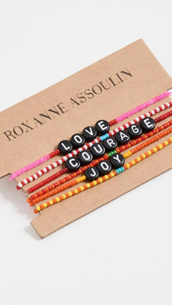 商品Roxanne Assoulin|Roxanne Assoulin Love Courage Joy 手链套装,价格¥394,第2张图片详细描述