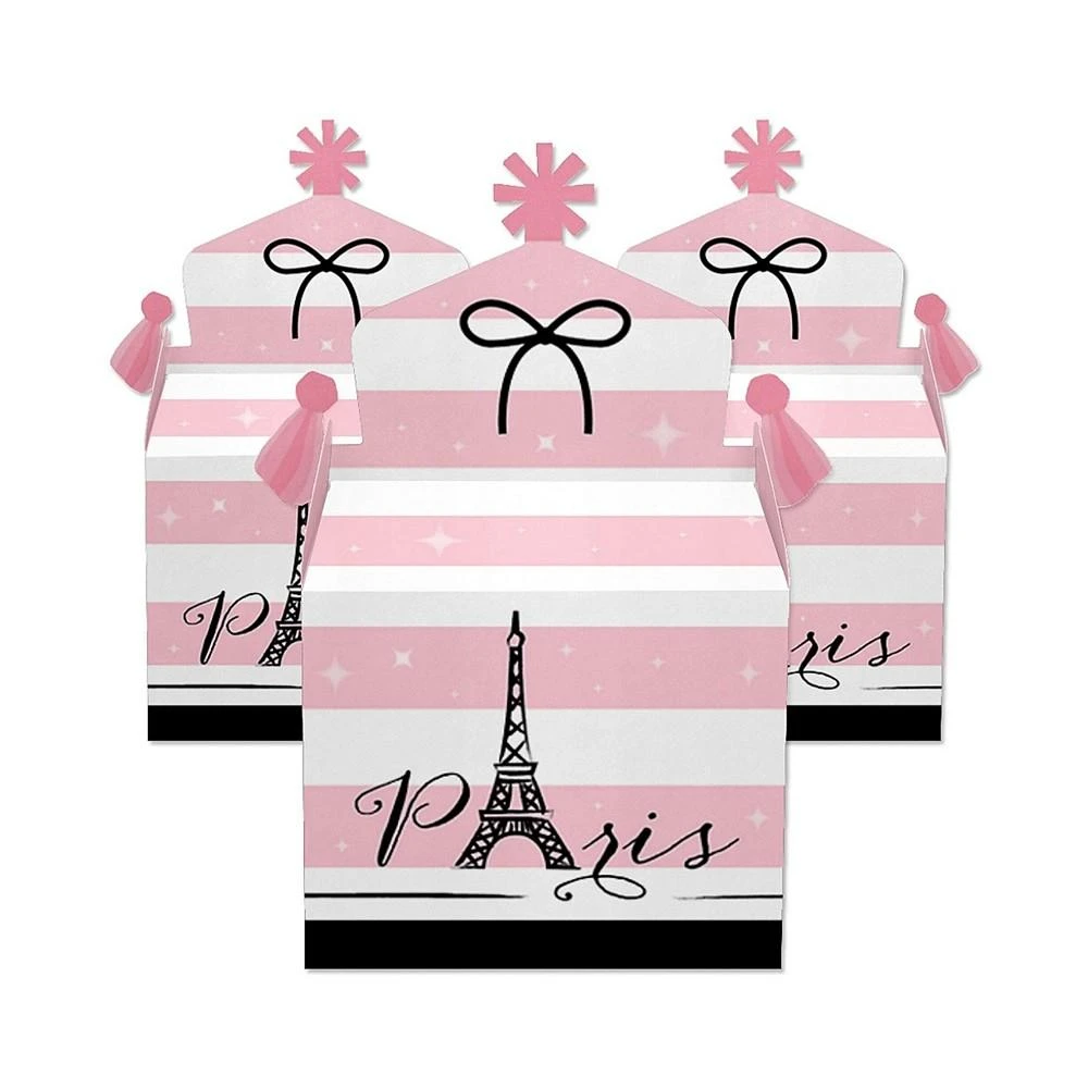商品Big Dot of Happiness|Paris, Ooh La La - Treat Box Party Favors - Paris Themed Baby Shower or Birthday Party Goodie Gable Boxes - Set of 12,价格¥142,第3张图片详细描述