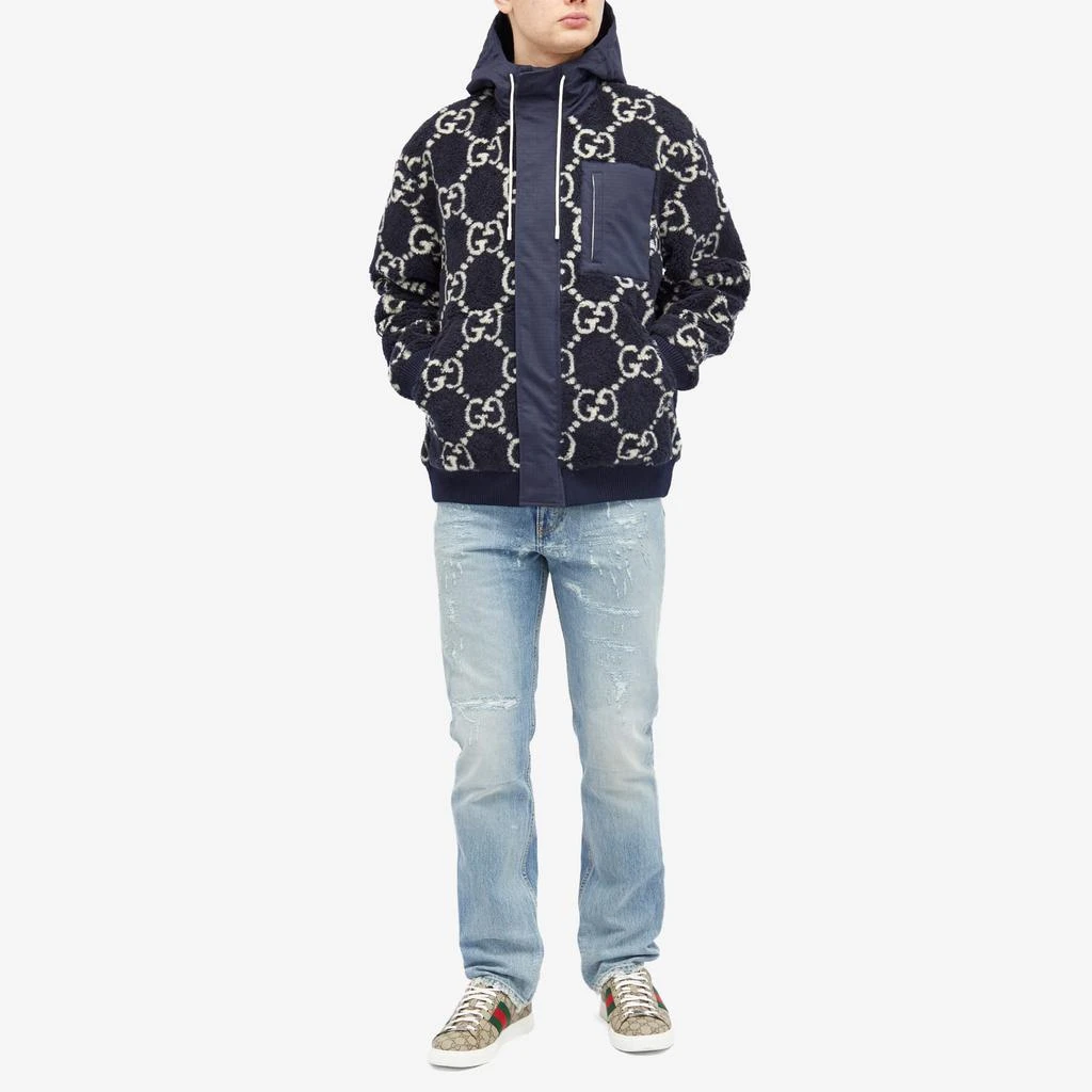 商品Gucci|Gucci Jumbo GG High Pile Fleece Jacket,价格¥34318,第4张图片详细描述