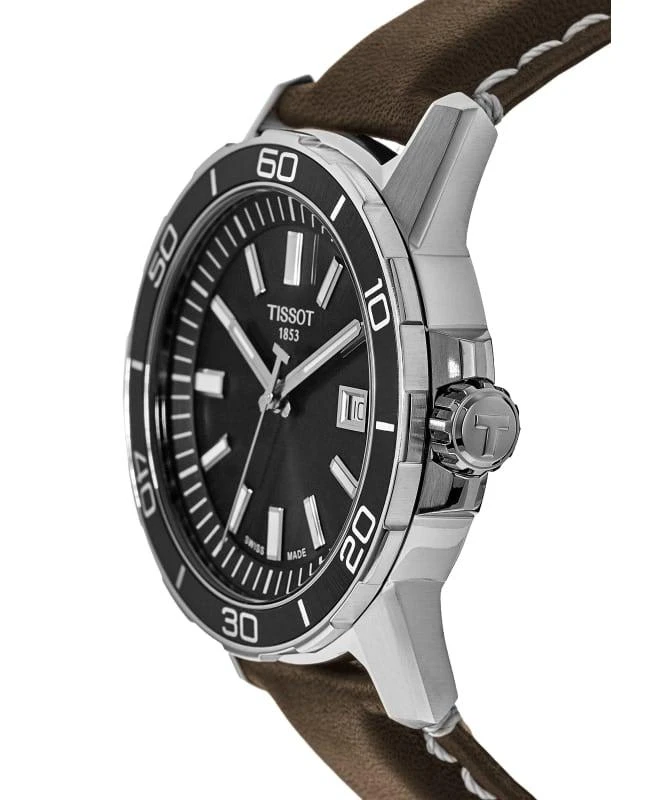 商品Tissot|Tissot Supersport Black Dial Leather Strap Men's Watch T125.610.16.051.00,价格¥2321,第2张图片详细描述