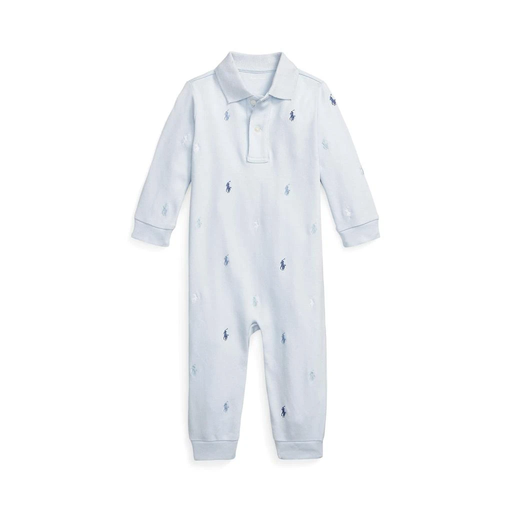 商品Ralph Lauren|Polo Pony Soft Cotton Polo Coverall (Infant),价格¥235,第1张图片