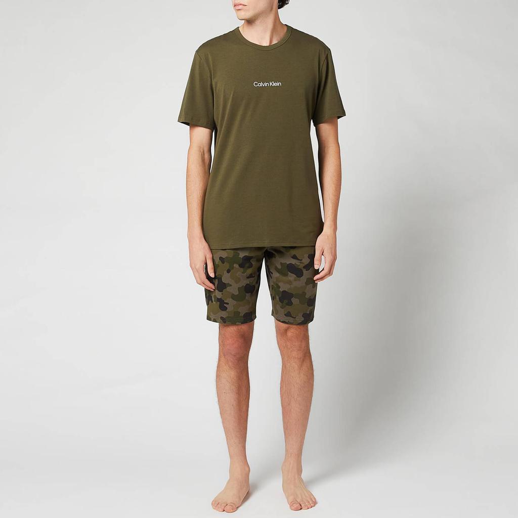 Calvin Klein Men's Sleep Shorts - Galvanize Camo Army Green商品第3张图片规格展示