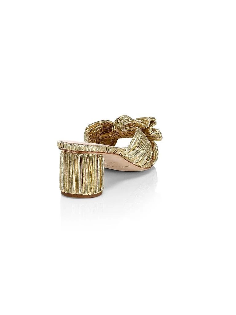 商品Loeffler Randall|Emilia Pleated Knot Mules,价格¥2604,第3张图片详细描述