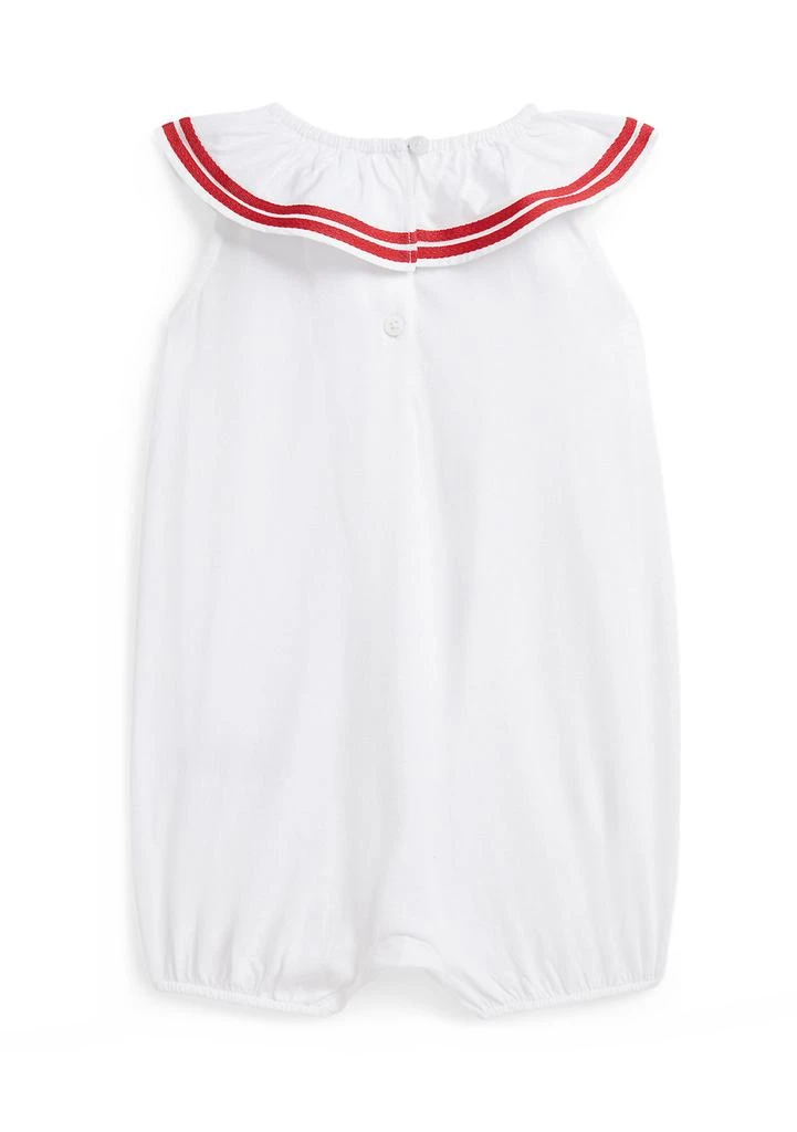 商品Ralph Lauren|Baby Girls Smocked Cotton Jersey Peplum Top,价格¥183,第2张图片详细描述