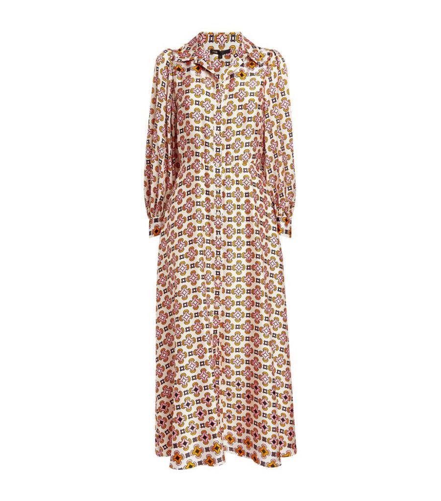 商品Maje|Printed Midi Shirt Dress,价格¥3215,第1张图片