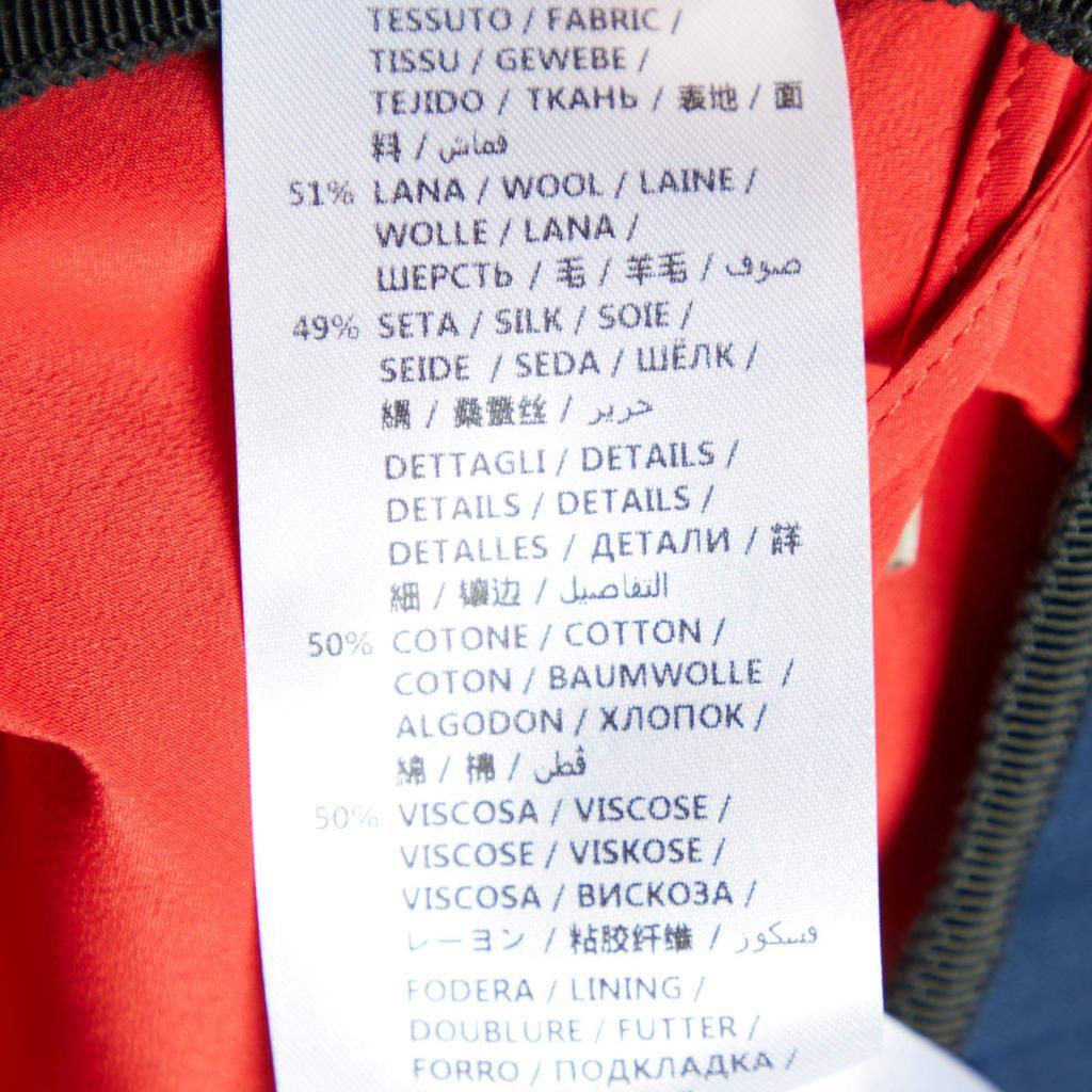 商品Gucci|Gucci Navy Blue Wool & Silk Pleat Detail Skirt S,价格¥2076,第7张图片详细描述