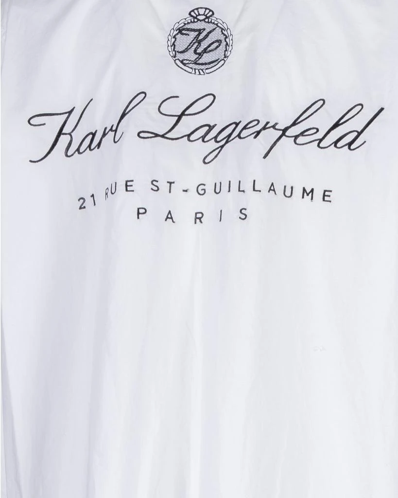 商品Karl Lagerfeld Paris|Karl Lagerfeld Logo Printed Buttoned Mini Shirt Dress,价格¥884,第4张图片详细描述